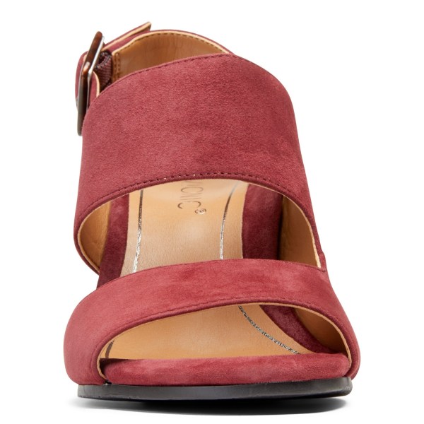 Vionic Heels Ireland - Bianca Heel Burgundy - Womens Shoes In Store | KTQPS-2586